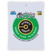 Martin MA150S Authentic Acoustic Marquis Silked Guitar Strings 80/20 Bronze - Medium