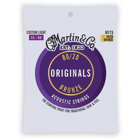 Martin M175 Originals 80/20 Bronze Stings - Custom Light