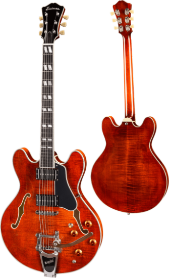 Eastman T486B CL - 16", Classic Nitro gloss finish, Seymour Duncan Phat Cat P-90s, Bigsby, w/Case