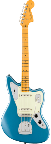 Fender American Professional Classic Jaguar, Maple Fingerboard, Faded Lake Placid Blue