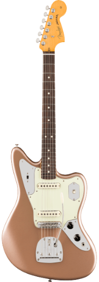 Fender American Professional Classic Jaguar, Rosewood Fingerboard, Faded Firemist Gold
