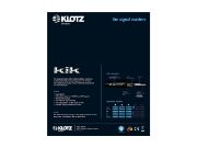 Klotz gitarkabel 3 m blå