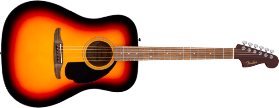 Fender California std Redondo, Spruce Top, Black Pickguard, 3-Color Sunburst