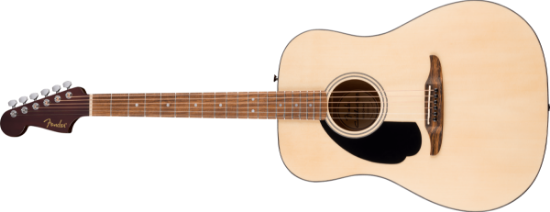 Fender California std Redondo Left-Handed, Spruce Top, Black Pickguard, Natural