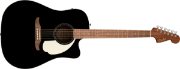 Fender California std Redondo CE, Spruce Top, Ivory Pickguard, Black