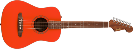 Fender California std Redondo Mini with Bag, Spruce Top, Fiesta Red