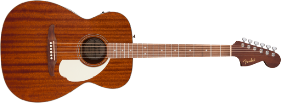 Fender California std Monterey E, Sapele Top, Ivory Pickguard, Natural Sapele