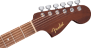 Fender California std Monterey E, Sapele Top, Ivory Pickguard, Natural Sapele