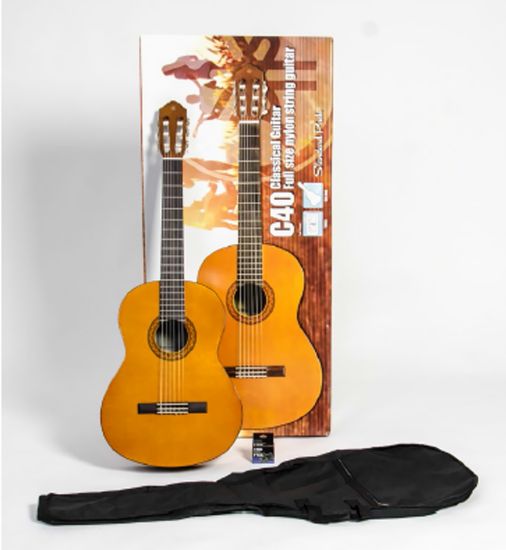 Yamaha C40II Classical Guitar Standard Package, Natural