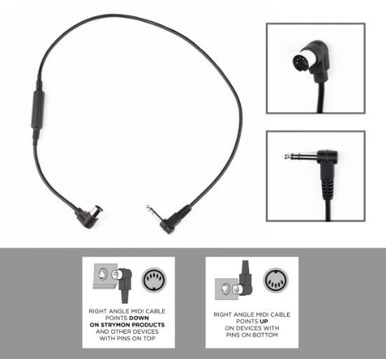 Strymon MIDI-EXP Cable Right Angle MIDI - Right Angle 1/4" TRS