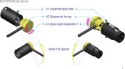 AMP XLR-Angled Patch Cable 30cm