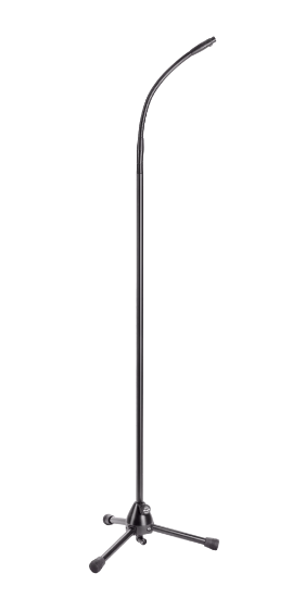 K&M 27500 XLR Microphone stand with gooseneck, black