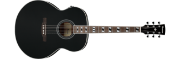 Ibanez AJ70M1E-BK western-gitar med mikrofon i jumbo-format