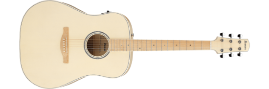 Ibanez AAD77M1E-OAW western-gitar med mikrofon, Advanced Acoustic