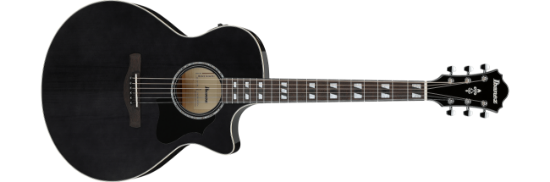 Ibanez AE170-TBK western-gitar med mikrofon