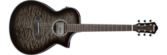Ibanez AEWC16QA-TKH western-gitar med mikrofon