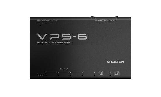 Valeton VPS-6 multi-strømforsyning, 9-24V 1500mA