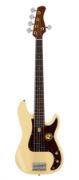 Sire P5 Series Marcus Miller alder 5-string passive bass guitar vintage white