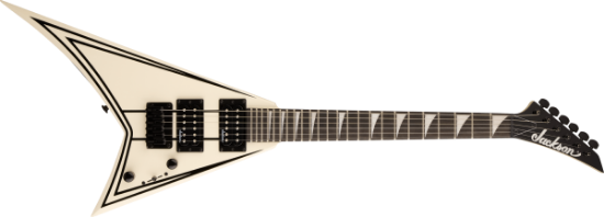Jackson JS Series RR Minion JS1XM, Snow White with Black Pin Stripes
