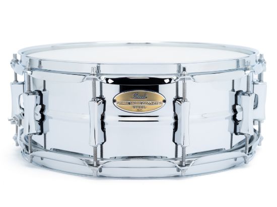 Pearl PSC1455S Primal Snare 14"x5.5" Steel Shell Snare Drum, Mirror Chrome