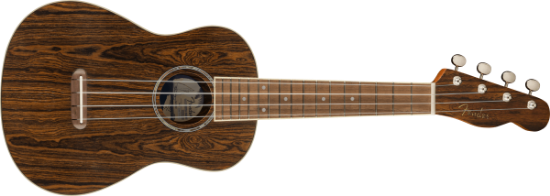 Fender Zuma Exotic Concert Ukulele, Walnut Fingerboard, Bocote