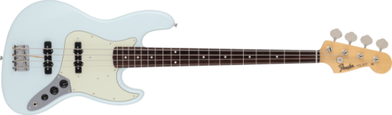 Fender Made in Japan Traditional 60s Jazz Bass, Rosewood Fingerboard, Sonic Blue