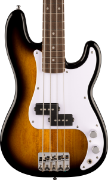 Squier Mini Precision Bass, Laurel Fingerboard, White Pickguard, 2-Color Sunburst
