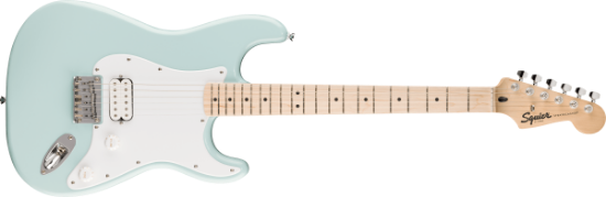 Squier Sonic Stratocaster HT H, Maple Fingerboard, White Pickguard, Sonic Blue