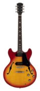 Sire electric guitar archtop with P90s cherry sunburst