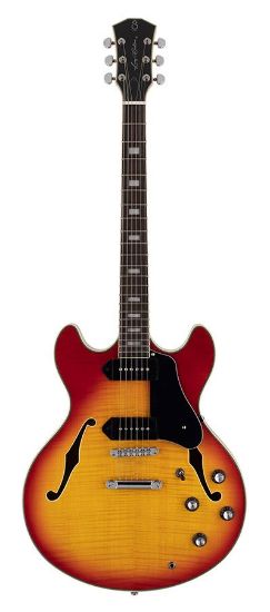 Sire electric guitar archtop with P90s cherry sunburst