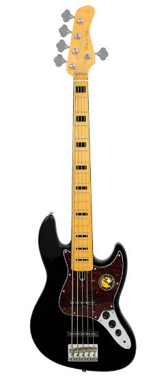 Sire V5 A5/BK alder 5-string passive bass guitar black