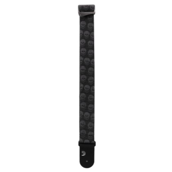 D'Addario Accessories Woven Polyester Guitar Strap x96 50TB00. Skulls