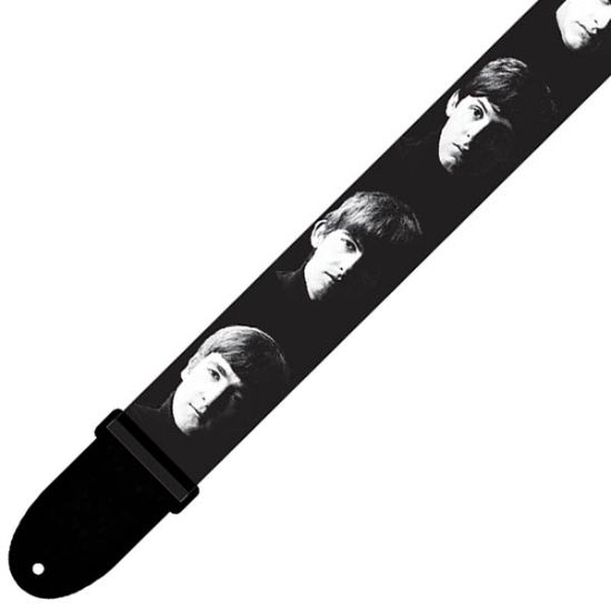 Perri’s LPCP-6104 – 2″ The Beatles Polyester Strap – Black/White Portraits