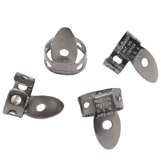 D'addario PW National Finger pick, Stainless Steel, 4-pack